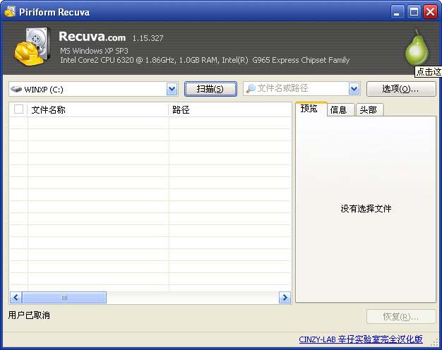 Recuva完全汉化版 (Chinesize)
